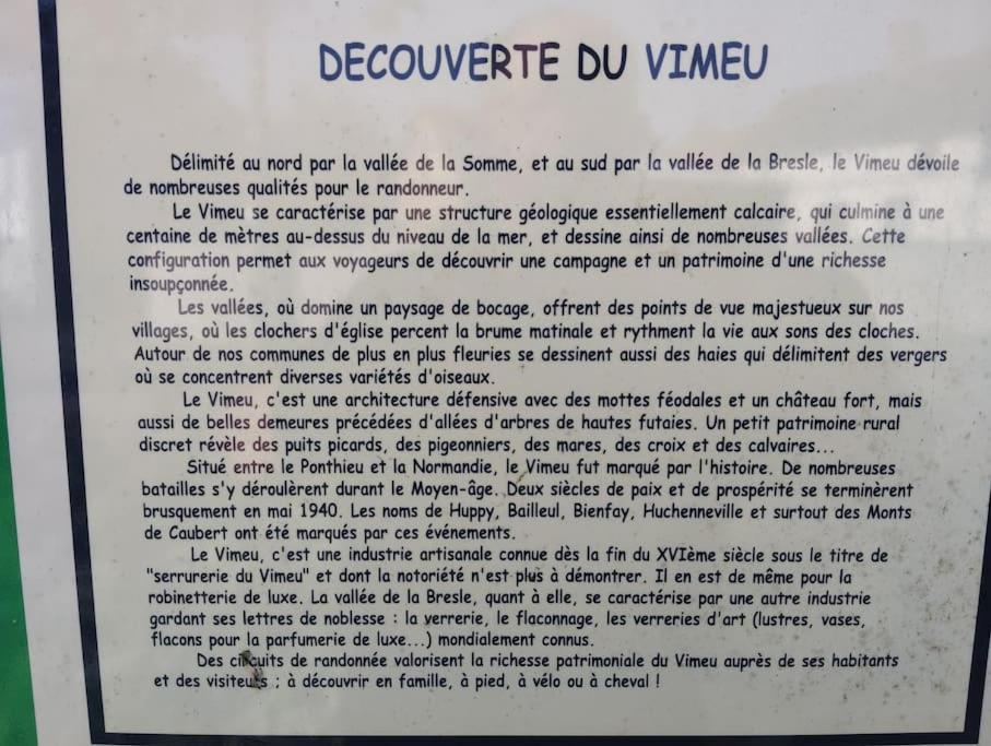 Gite Au Ptit Canin Moyenneville  Exteriér fotografie